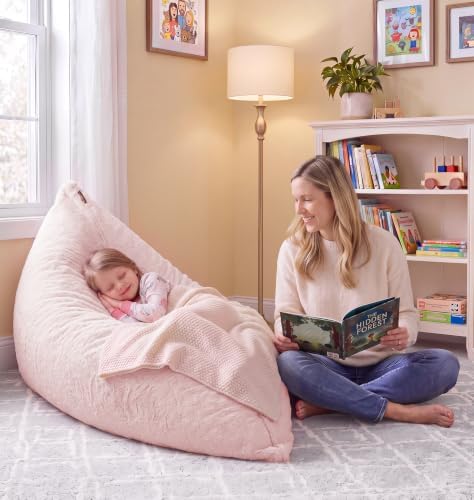 Hobestluk 3 in 1 Small Bean Bag Chair Comfortable Chair Floor Cushions