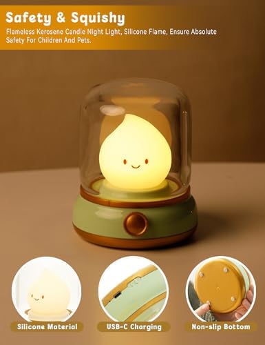 WANIDEA Kids Night Light, Cute Desk Lamp, Holloween Decor