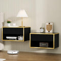 4ever2buy Floating Nightstand, White Bedroom Night Stand with Drawer