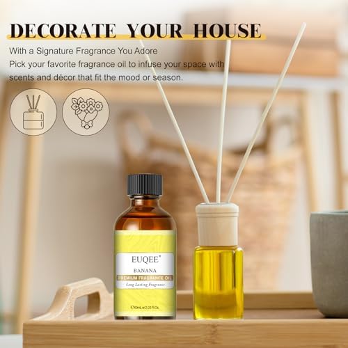 EUQEE 2.02 Fl oz Banana Fragrance Oil for Home Fragrance 60ml