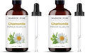 Majestic Pure Essential Oil with Glass Dropper - 100% Pure and Natural - Essential Oils for Diffuser, Aromatherapy, Soap and Candle Making, Chamomile Essential Oil, Chamomile Oil, 4 Fl Oz (Pack of 2)