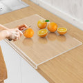 SWSKR Clear Acrylic Cutting Board with Counter Lip,1pcs Clear - 17''x13''