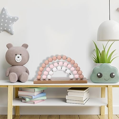 Arrowbash Rainbow Nursery Decor for Girl Room Decoration, Pink