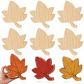 Jetec 9 Pcs 6 Inch Fall Maple Leaves Unfinished Wooden Signs Thanksgiving