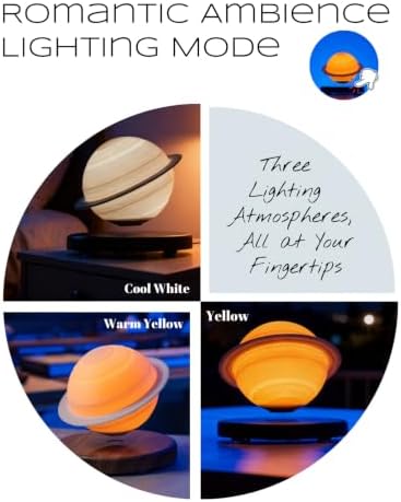 MOOCCI Levitating Saturn Lamp Magnetic Floating Planet Night Light