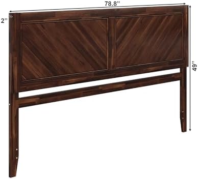 AFI, Canyon King Solid Wood Rustic Farmhouse Headboard, Barnwood