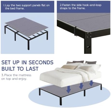 Twin Bunkie Board, 38 x 75 in, Low-Profile Mattress Support
