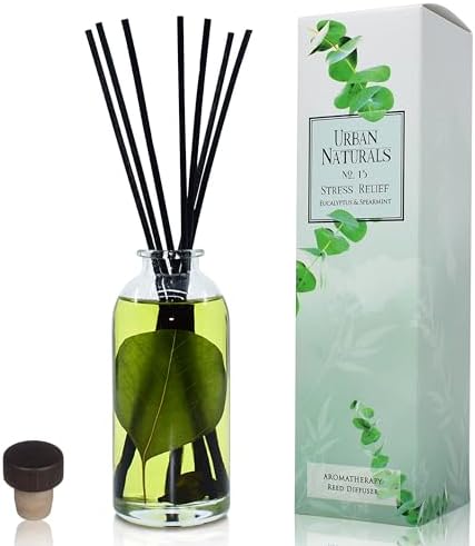 Urban Naturals Reed Diffuser Set, Eucalyptus Spearmint - Stress Relief