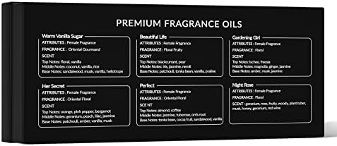 HIQILI Women Fragrance Oil Trial Set, Essential Oils for DIY