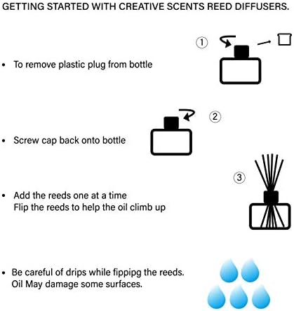 Air Jungles Lavender Reed Diffuser Set with Sticks 3.4 Fl Oz