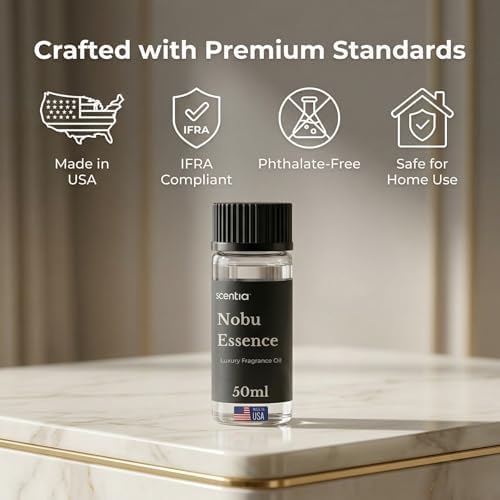 Nobu Essence Diffuser Oil, Jasmine Lily Sandalwood Blend, 50 mL