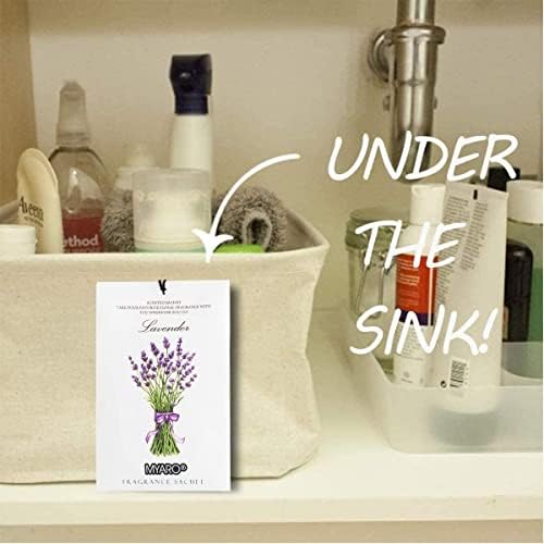 MYARO 12 Pack Assorted Garden Scented Sachets, Closet Deodorizer Freshener