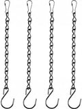 Outus 4 Pack Hanging Chain for Bird Feeders, 19.7 Inch, Black