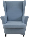HZDHCLH Wingback Chair Slipcovers 2 Piece Stretch Armchair Covers Washable