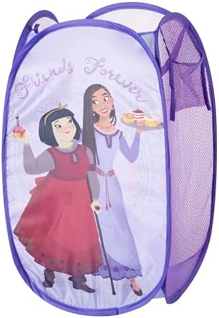 Disney Wish Pop Up Hamper with Durable Carry Handles, 21'' H x 13.5'' W X 13.5'' L