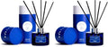 Xcleen Reed Diffuser, 6.7 Oz Escape Scented Diffuser with Sticks, Long Lasting Fragrance Air Freshener, Bathroom Shelf Decor (Pack of 2)
