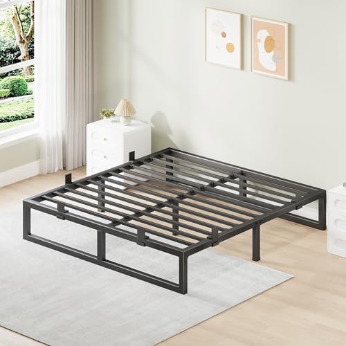 10 Inch Metal King Bed Frame with Steel Support, Noise-Free