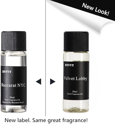 Hotel Diffuser Oil Fragrance Oil Set (6 x 20ml) – Luxury Aroma Oils for Diffuser, Inspired by Iconic 5-Star Hotels – Premium Scented Oil Gift Set for Home & Office