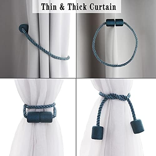 Magnetic Curtain Tiebacks Holdbacks Decorative Tie Backs for Windows Porlau