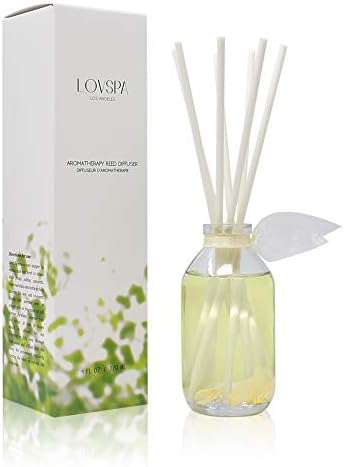 Reed Diffuser Set - Jasmine Vanilla Scented Diffuser with Sticks