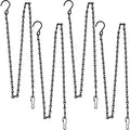 YINGFENG 4 Pack 35 Inches Hanging Chains Black, Garden Plant Hangers, for Bird Feeders, Billboards, Chalkboards, Planters, Lanterns, Wind Chimes and Decorative Ornaments