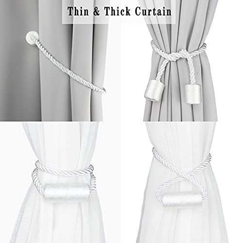 Magnetic Curtain Tiebacks Holdbacks Decorative Tie Backs for Windows Porlau