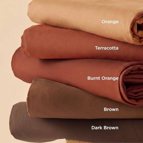 Bedsure Duvet Cover Full Size, Soft Double Brushed Bedding Set, 3Pcs, Brown