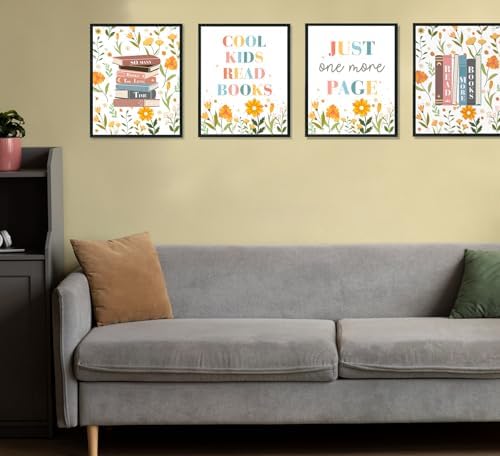 ULEGIE Reading Posters for Classroom Corner Decor, Kids Reading Corner