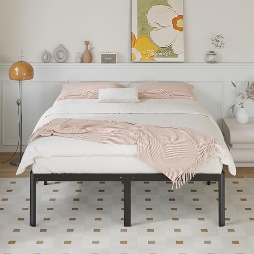14 Inch Queen Bed Frame Heavy Duty with Rounded Corner Legs