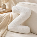 Letter Plush Pillow, Letter Hugging Throw Pillows, Decorative Initial Letter Shaped Throw Pillows for Bed Couch, Letter Pillows English Alphabet A to Z for Sofa Bedroom Living Room Decor (Z)