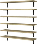 WOPITUES 24'' Long Floating Shelves for Wall Decor & Storage, Rustic Brown