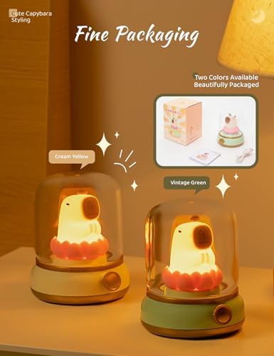 WANIDEA Capybara Night Light for Kids, Cute Lamp and Ambient Lighting