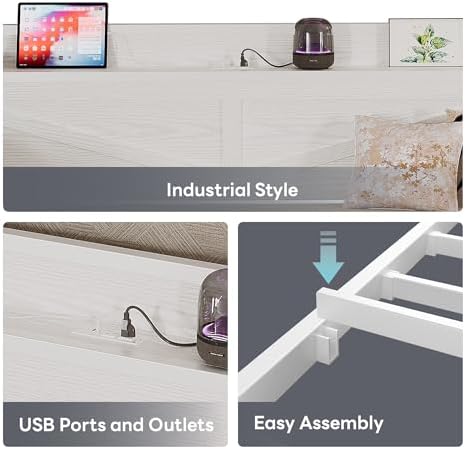 LIKIMIO Twin Daybed with Pop Up Trundle & Charging Station & Storage Shelf