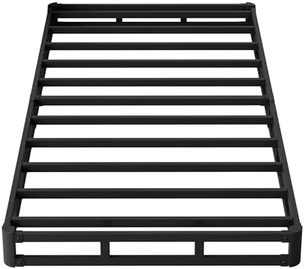 Box Spring Twin 4 Inch Low Profile Bed Base with Fabric Cover