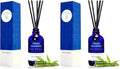 Xcleen Reed Diffuser, Fresh Bamboo Scented Diffuser with Sticks, Home Fragrance Aromatherapy Oil Diffuser for Bathroom Office Decor (Pack of 2)