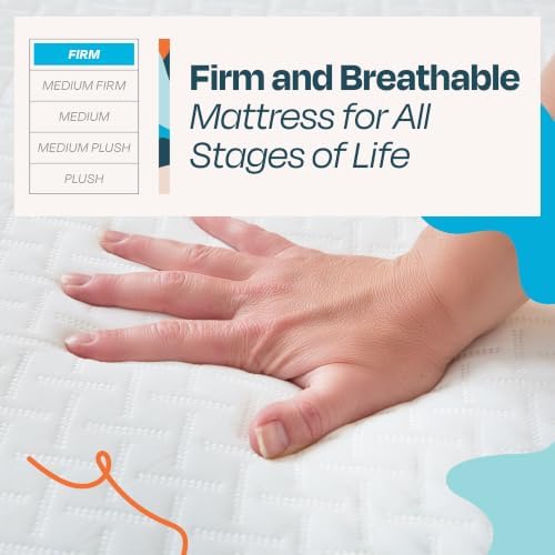Linenspa 5 Inch Gel Memory Foam Mattress, Firm, Bed in a Box, Twin XL Size