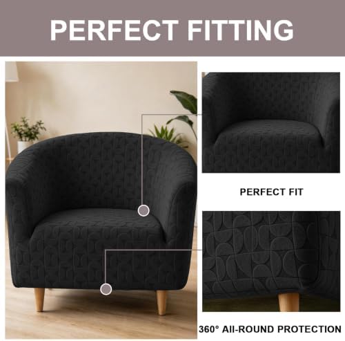 Eco-Ancheng Club Chair Slipcover Tub Chair Cover Stretch Armchair Covers
