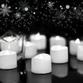 Homemory 24-Pack Flameless Tea Lights Candles Battery Operated, 200+ Hours