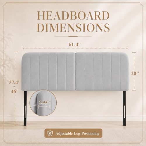 King Headboard Only, Upholstered Headboard for King Bed Frame
