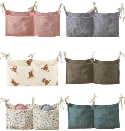 Baby Bedside Hanging Bags Storage Organizer Milk Bottle Toy Crib Baby Nappy-Bag Bed-Bunk Organizing Bag