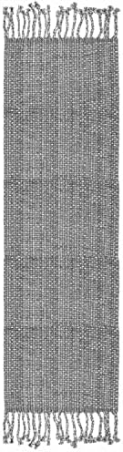 100% Cotton Table Runner for Dining Room Tables Rectangle Two Tone Woven Fabric 72" x 13" Soft Durable Table Runner, Gray