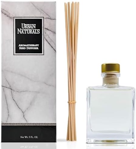 Urban Naturals Reed Diffuser Set, Lemon Verbena - Bathroom Shelf Décor