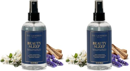 The Laundress Beauty Sleep Fabric-Spray, Wrinkle Release & Pillow Spray, Fabric Refresher, Upholstery and Linen, Tranquil Comforting Inspired Scent, 8 Fl Oz, (Pack of 2)