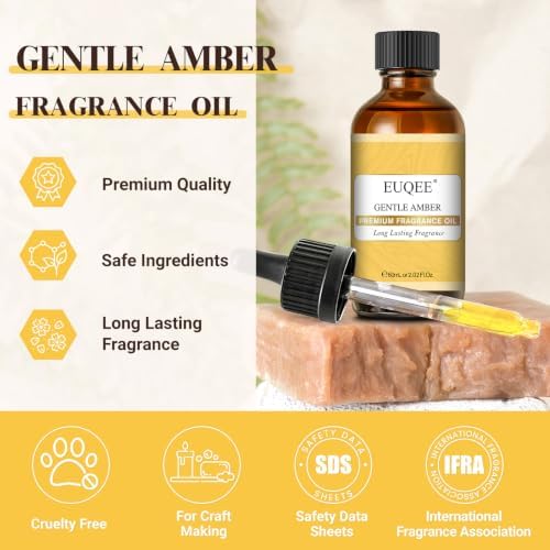 EUQEE Gentle Amber Fragrance Oil for Diffuser 2.02 Fl oz/ 60ml