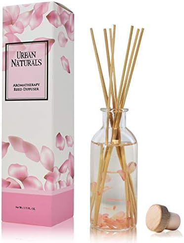 Urban Naturals Reed Diffuser Set, Moonlit Petals - Bathroom Shelf Décor