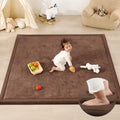 1.3" Thick Baby Play Mat for Floor,79x158 Large Memory Foam Tummy Time Mat