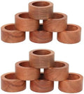 Wooden Napkin Ring for Weddings Dinner Parties or Every Day Use (Set of 12, Plane)