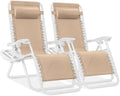 Best Choice Products Zero Gravity Chair Recliner, Sand/White