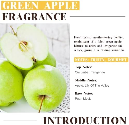 EUQEE Green Apple Fragrance Oil for Home Fragrance 2.02 Fl oz / 60ml