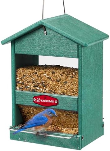 Kingsyard Wild Bird Feeder for Outdoors, Hanging Bird Feeders